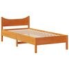 vidaXL Bed Frame with Drawers Wax Brown 100x200 cm Solid Wood Pine