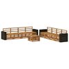 vidaXL Sofa Sets 9 pcs Solid Acacia Wood