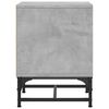 vidaXL Bedside Cabinets with Glass Doors 2 pcs Concrete Grey 35x37x50 cm