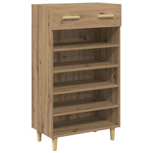vidaXL Shoe Cabinet Artisian Oak 60 x 35 x 105 cm Engineered Wood