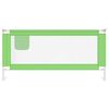 vidaXL Toddler Safety Bed Rail Green 190x25 cm Fabric