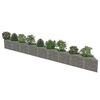 vidaXL Gabion Wall Galvanised Steel 630x30x50 cm