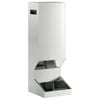 vidaXL Deer Feeder Silver 28 x 30 x 80 cm Galvanised Steel