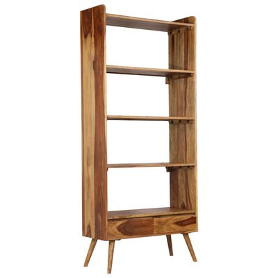 vidaXL Bookshelf Solid Sheesham Wood 75x30x170 cm