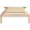 vidaXL Bed Frame Natural 100 x 200 cm Solid Pine Wood