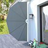 vidaXL Collapsible Terrace Side Awning Grey 160 cm