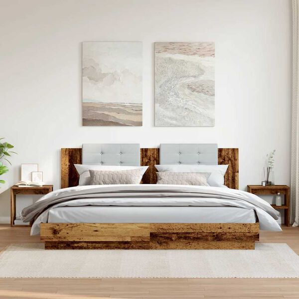 vidaXL Bedside Cabinets 2 pcs Old Wood 40x30x40 cm Engineered Wood