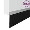 vidaXL Screw-on Door Brush Seals 12 pcs Silver 100 cm Aluminium Alloy