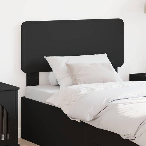 vidaXL Headboard with Headboard Black Oak 75 cm Engineered wood
