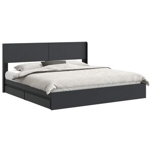 vidaXL Bed Frame with Storage and Headboard 3 pcs Engineered Wood