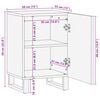 vidaXL Bathroom Cabinet Plain