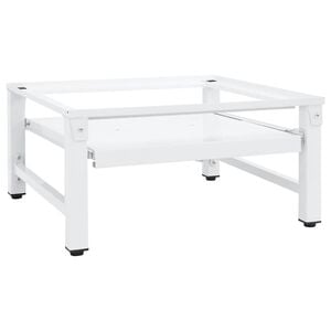 vidaXL Washing Machine Pedestal with Pull-out Shelf White