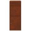vidaXL Parcel Drop Box Rusty 41 x 38 x 103 cm Weathering Steel
