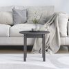 vidaXL Coffee Table Grey &Oslash; 45x40 cm Solid Wood Pine