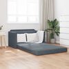 vidaXL Folding Sofa Bed Dark Grey 124 x 71 x 78 cm Velvet