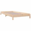 vidaXL Stack Bed without Mattress 75x190 cm Small Single Solid Wood Pine