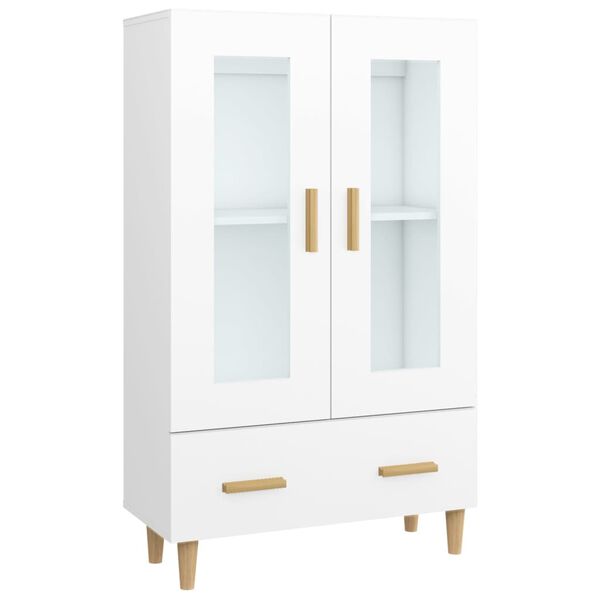 vidaXL Highboard White 70x31x115 cm Engineered Wood