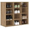 vidaXL Shoe Cabinet Artisan Oak 77.5 x 30 x 67 cm Engineered Wood