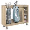 vidaXL Golf Cabinet with Wheel Plain Sonoma Oak 120 x 45 x 98 cm