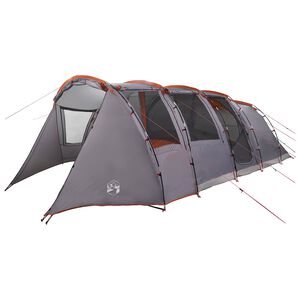 vidaXL Tunnel Tent 675 x 392 x 210 cm Grey and Orange
