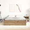 vidaXL Bed Frame without Mattress Artisan Oak 120x190cm Small Double Engineered Wood