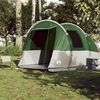 vidaXL Camping Tent Tunnel 4-Person Green Waterproof