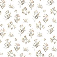 Noordwand Wallpaper Blooming Garden 6 Flowers and Plants White and Grey