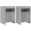 vidaXL Bedside Tables 2 pcs Grey Sonoma 40 x 36 x 60 cm