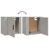 vidaXL Wall-mounted Bedside Cabinet Concrete Grey 50x30x47 cm