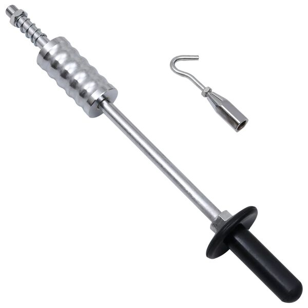 vidaXL Slide Hammer with Hook 63 cm Carbon Steel
