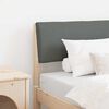 vidaXL Upholstered Headboard Dark Grey 75 cm Solid Pine Wood