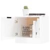 vidaXL Bedside Cabinets 2 pcs High Gloss White 40x39x40 cm