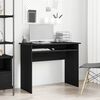 vidaXL Desk Black Oak 90x50x74 cm Engineered Wood