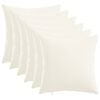 vidaXL Throw Pillow 6 pcs HEERLEN White 50 x 50 cm Fabric