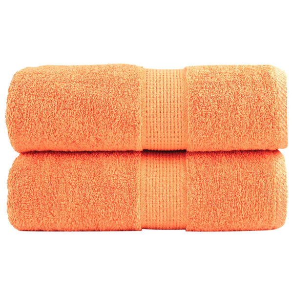 vidaXL Premium Guest Towels SOLUND 2 pcs Orange 30x50 cm 600 gsm