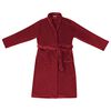 vidaXL Bathrobe without Hood Bordeaux Red S Flannel