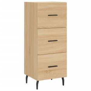 vidaXL Sideboard Sonoma Oak 34.5x34x90 cm Engineered Wood