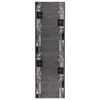 vidaXL Runner Rug FLORNES Woven Grey Leaves 67 x 250 cm PP 7 mm