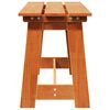 vidaXL Outdoor Bench Brown 119 x 47 x 35 cm Solid Pine Wood