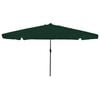 vidaXL Garden Parasol 395 x 395 x 245 cm Polyester Round Green