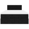 vidaXL Ottoman Bed with Mattress & LEDs Black 120x200cm Velvet
