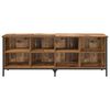 vidaXL Shoe Cabinet Old Wood 131 x 35 x 50 cm Engineered Wood and Iron