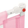 vidaXL Toddler Safety Bed Rail Pink 100x25 cm Fabric