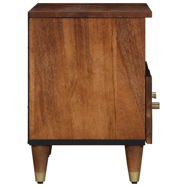 vidaXL TV Cabinet Honey Brown 70 x 33 x 46 cm Solid Mango Wood