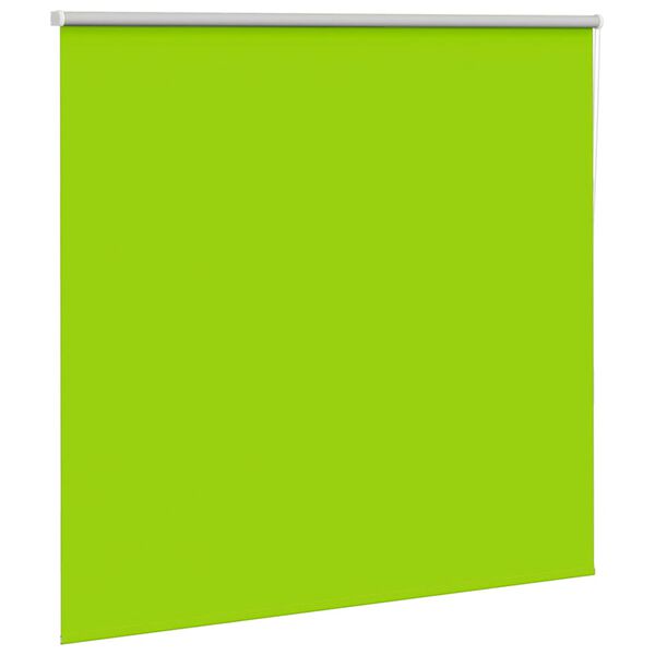 vidaXL Roller Blind Blackout Leaves Green 160x130 cm Fabric Width 156.6 cm Polyester