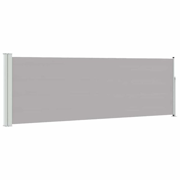 vidaXL Patio Retractable Side Awning 100x300 cm Grey