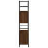 vidaXL Bookshelf Brown Oak 80x30x145.5 cm Engineered Wood and Iron