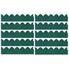 vidaXL Lawn Edgings 10 pcs Green 65x15 cm PP
