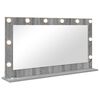 vidaXL Vanity Mirror Rectangular Grey Sonoma 100 x 55 x 18 cm