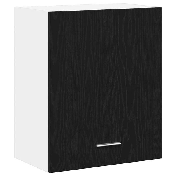 vidaXL Hanging Cabinet Riga Black oak 50 x 31 x 60 cm Engineered Wood